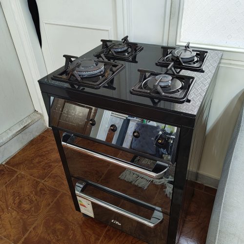 اجاق گاز لایف طرح فر 4شعله