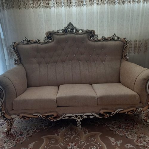 مبلمان 8 نفره کرم رنگ