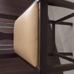 2عدد صندلی چوبی با روکش چرم