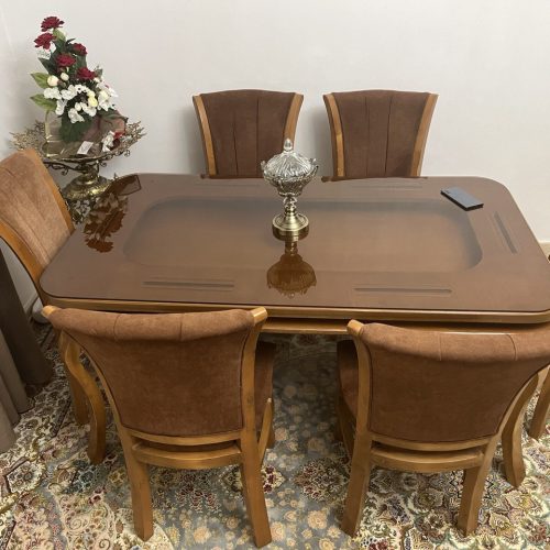 میز نهارخوری 6نفره چوبی