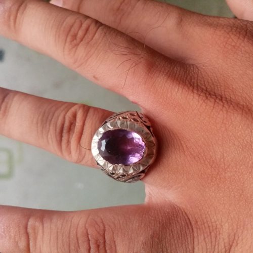 انگشتر نقره آمتیست