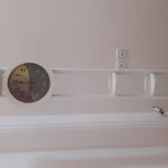 ساعت ایستاده چوبی سفید