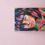 نقاشی اکرلیک روی بوم