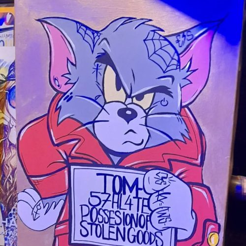 نقاشی بلک لایت روی بوم