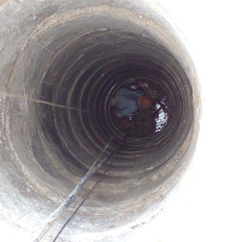 چاه کن حفره چاه مقنی