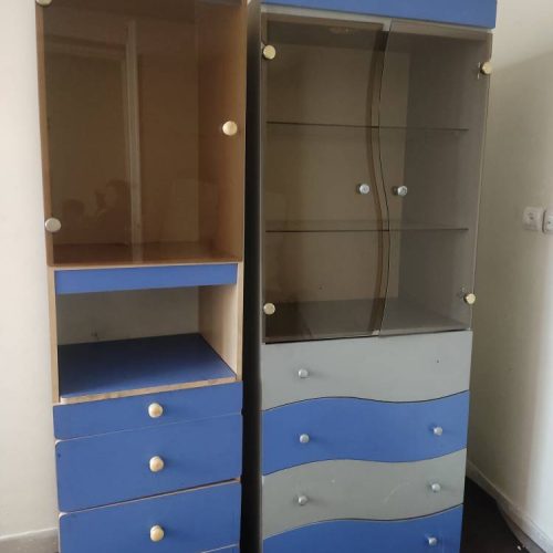 تخت خواب .کمد کودک .درآور.میزtvشیشه ای