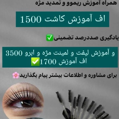 آموزش تخصصی کاشت مژه و لیفت مژه ابرو
