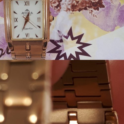 ساعت قدیمی روکش طلا