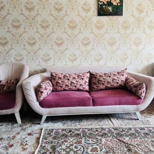 مبلمان 7نفره به همراه 4تا عسلی