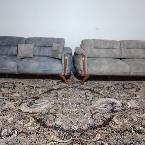 مبل 6 نفره تختخواب شو  پارچه ترک سفارشی ساخت بسیار محکم و مقاوم