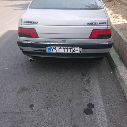 پژو 405نقره ای بی رنگ