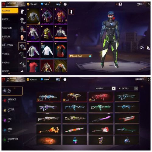 اکانت فری فایر