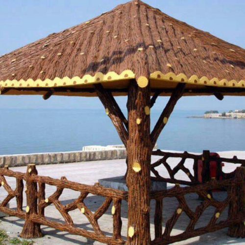 دیوار کشی ویلا استخر آلاچیق آبشار سنگ فرش کباب پز