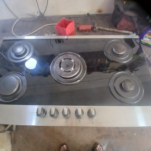 گازصفحه ای 5شعله شیشه