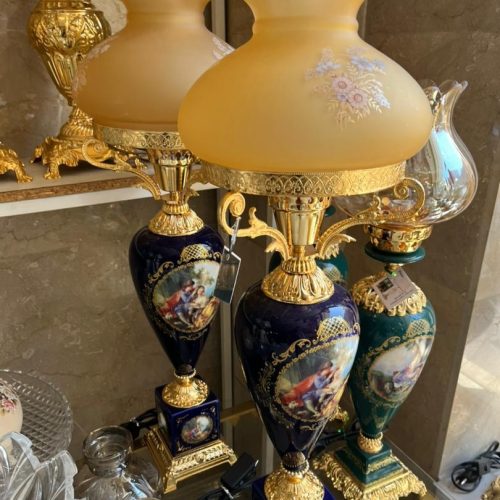 فروش آباژور ، چراغهای لوکس ، کنارسالنی ، شمعدان به قیمت تولیدی