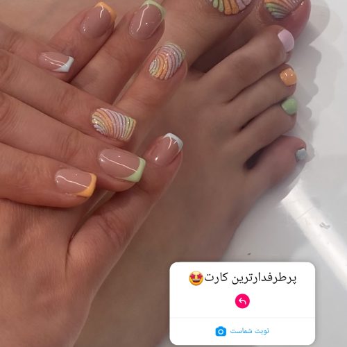 کاشت و ترمیم ناخن و انجام نقش حنا و طراحی روی دست