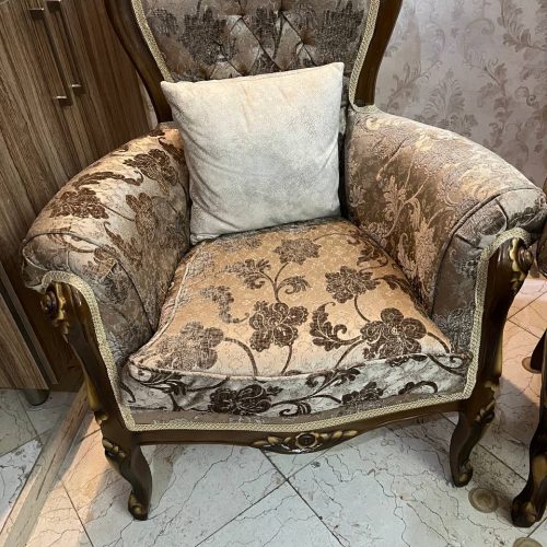 مبلمان استیل سلطنتی تمام چوب دست ساز