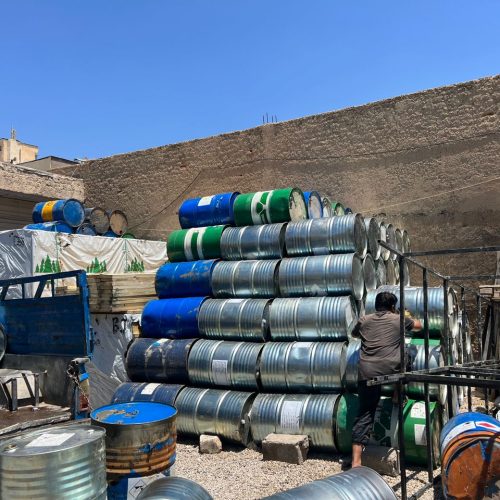 فروش عمده و خرده تخته الوار بنایی بشکه فلزی