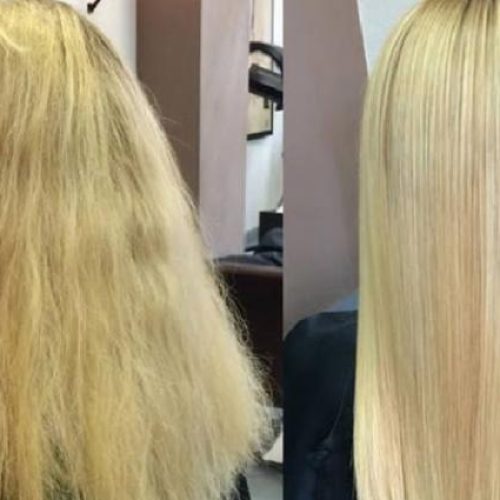 نیازمند مدل با موی دکلره برای پروتئین‌تراپی