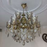 دو جفت لوستر نو وکیوم برنزی 6 شاخه 12شعله