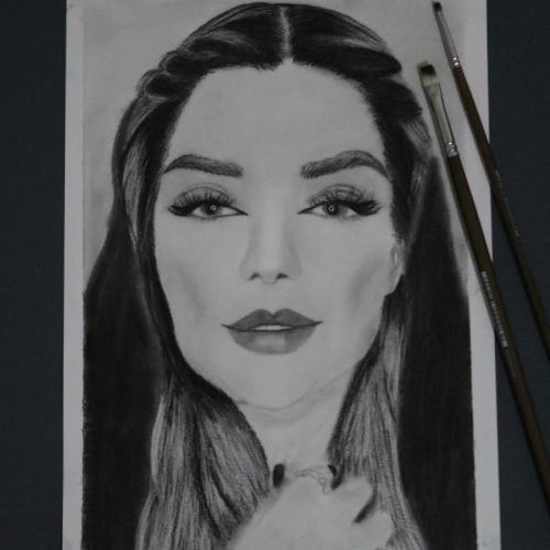 سفارش انواع تابلو رنگ روغن و طراحی چهره سیاه قلم