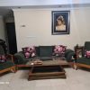 مبل استیل -ناهار خوری -نیم ست – دو عدد لوستر