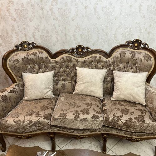 مبلمان استیل سلطنتی تمام چوب دست ساز