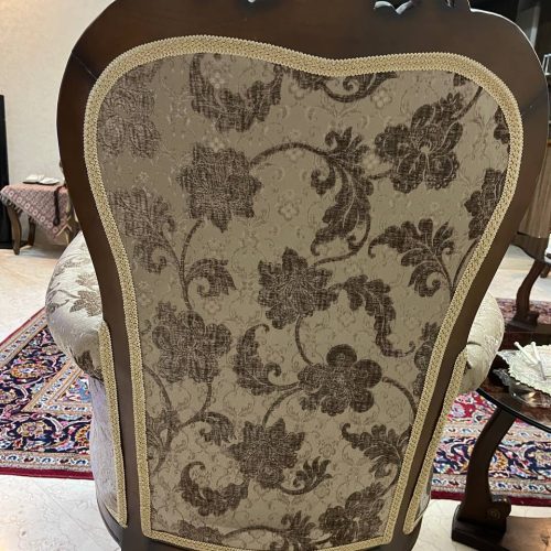 مبلمان استیل سلطنتی تمام چوب دست ساز