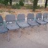 صندلی پلاستیکی پایه فلزی