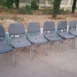 صندلی پلاستیکی پایه فلزی