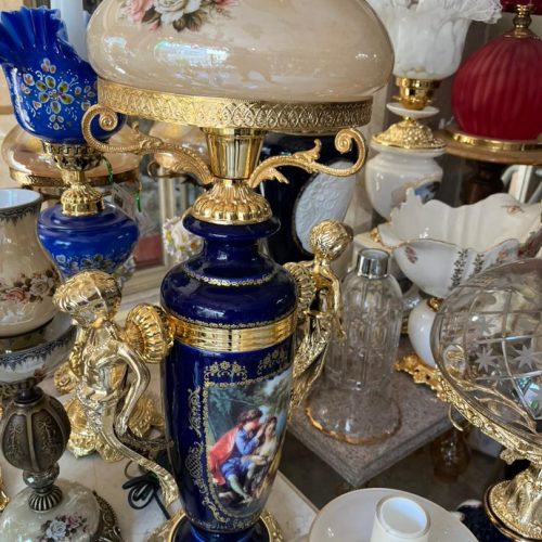 فروش آباژور ، چراغهای لوکس ، کنارسالنی ، شمعدان به قیمت تولیدی