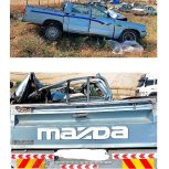مزدا دوکابین تصادفی