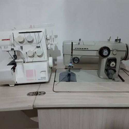 چرخ خیاطی ژانومه 802 همراه با میز