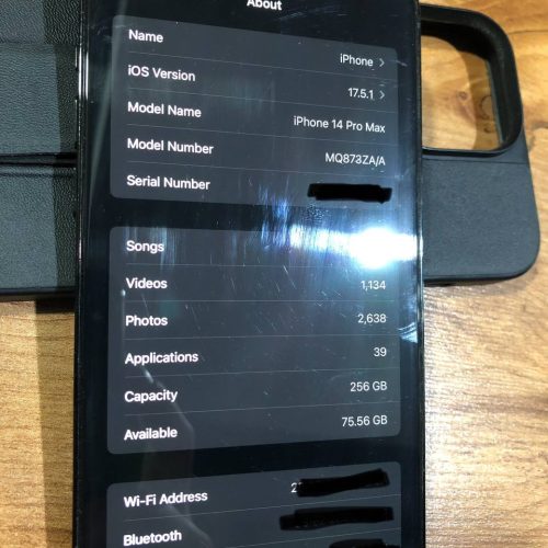 ایفن 14 پرومکس بدون خط خش،بدون کوچیک ترین مشکل zaباتری86 دو سیم