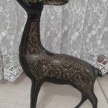 مجسمه گوزن با جنس برنج