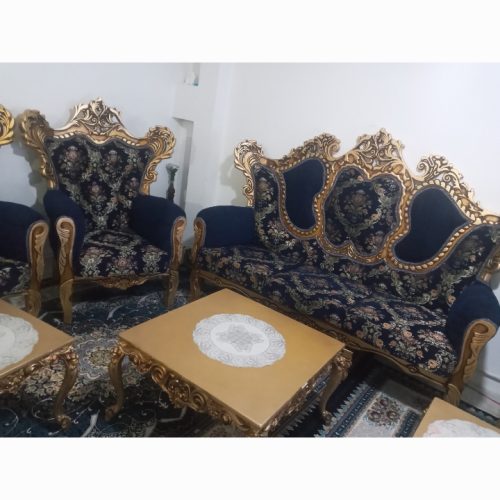 یه دست مبل 7 نفره استیل با میز