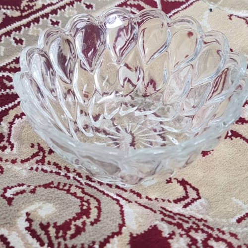 ظرف میوه پایه دار و کاسه کریستال