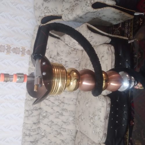 قلیان عربی بزرگ و سوپاپ دار مزایا برنز