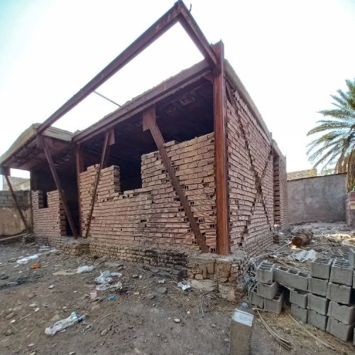 زمین با اسکلت 100متری جوشی واقع در خیابان 22بهمن