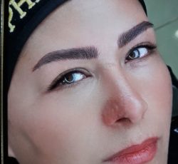 تاتو ابرو به سبک فیبروز یا همون میکرو بلیت