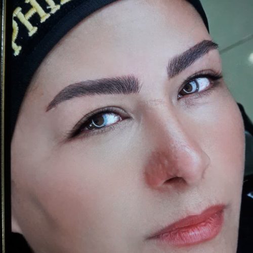 تاتو ابرو به سبک فیبروز یا همون میکرو بلیت