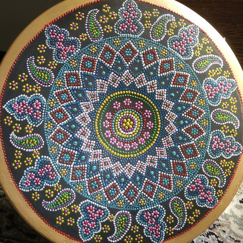 بشقاب نقطه کوبی شده