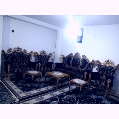 یه دست مبل 7 نفره استیل با میز