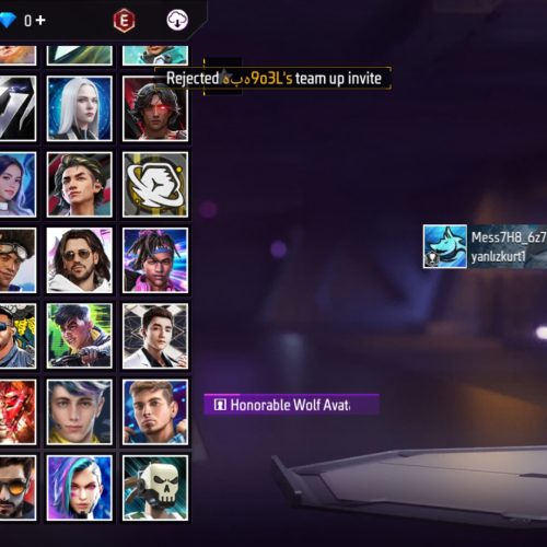 فروش اکانت فری فایر لول 37