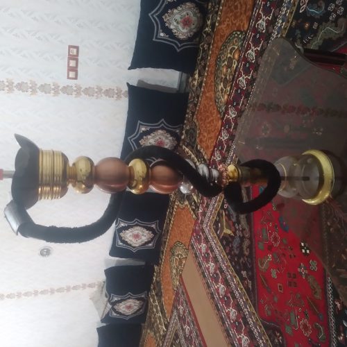 قلیان عربی بزرگ و سوپاپ دار مزایا برنز