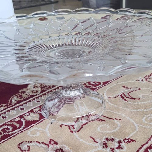 ظرف میوه پایه دار و کاسه کریستال