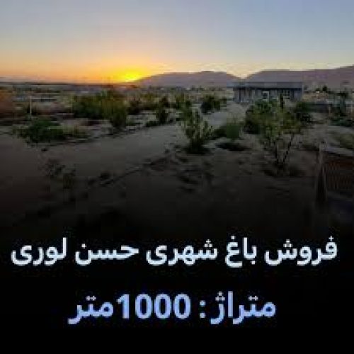 فروش فوری باغ شهری حسن لری