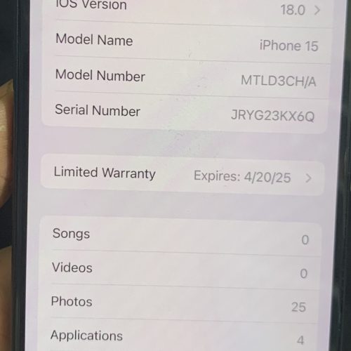 آیفون 15 نرمال تمیز بدون خط و خش