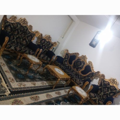 یه دست مبل 7 نفره استیل با میز