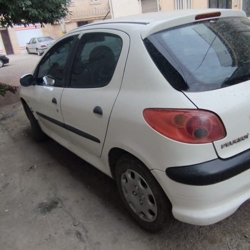 پژو 206تیپ 2 سفید 1389